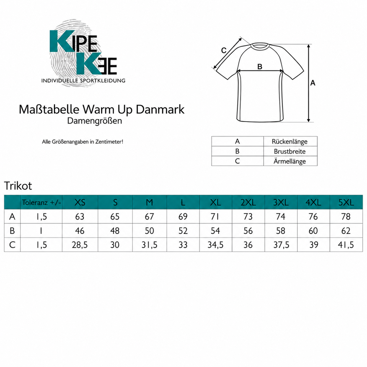 Warm Up Danmark - V-Neck | Damen