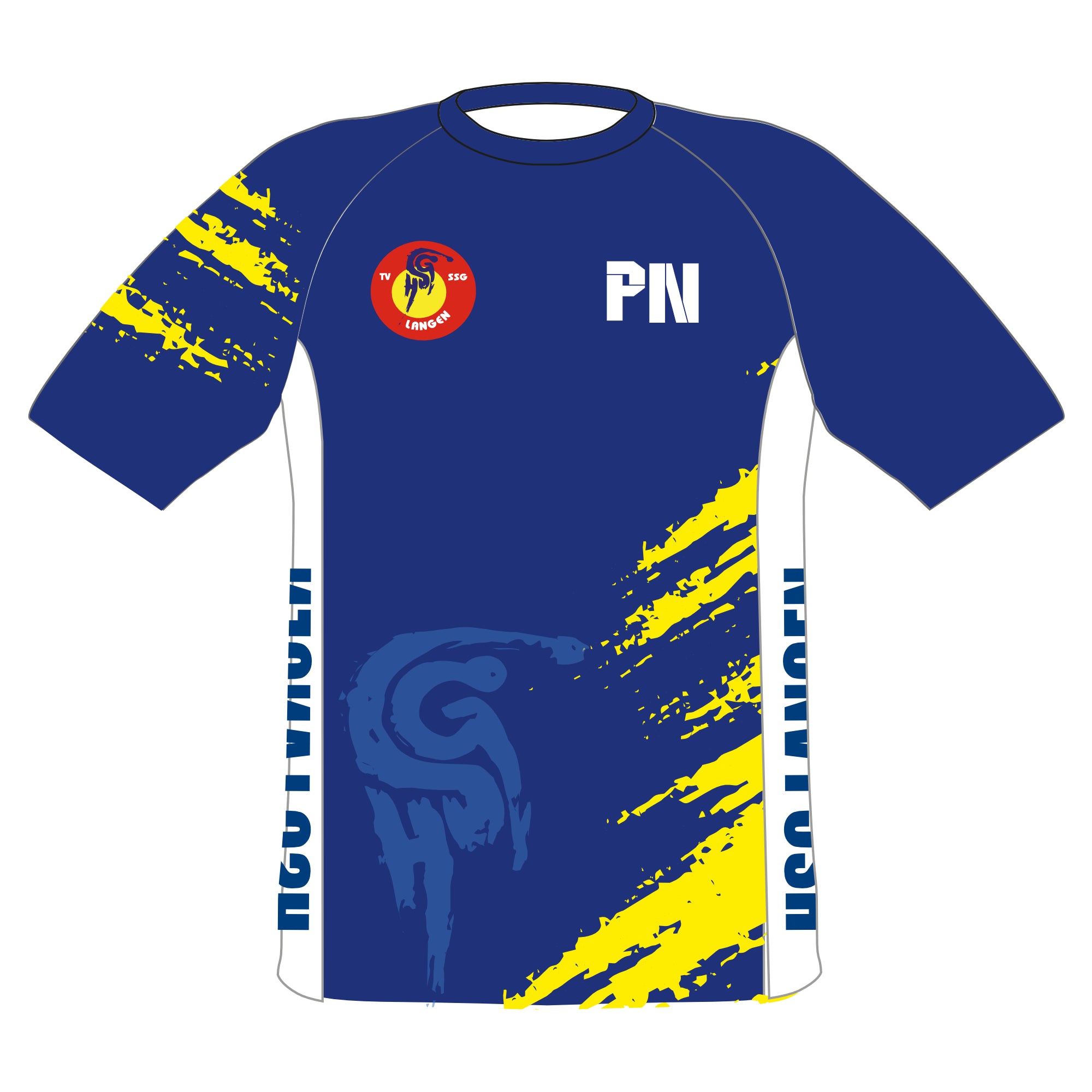 Warm Up Kurzarm Shirt - mit Initialen u. Playername | Herren, Damen & Kinder