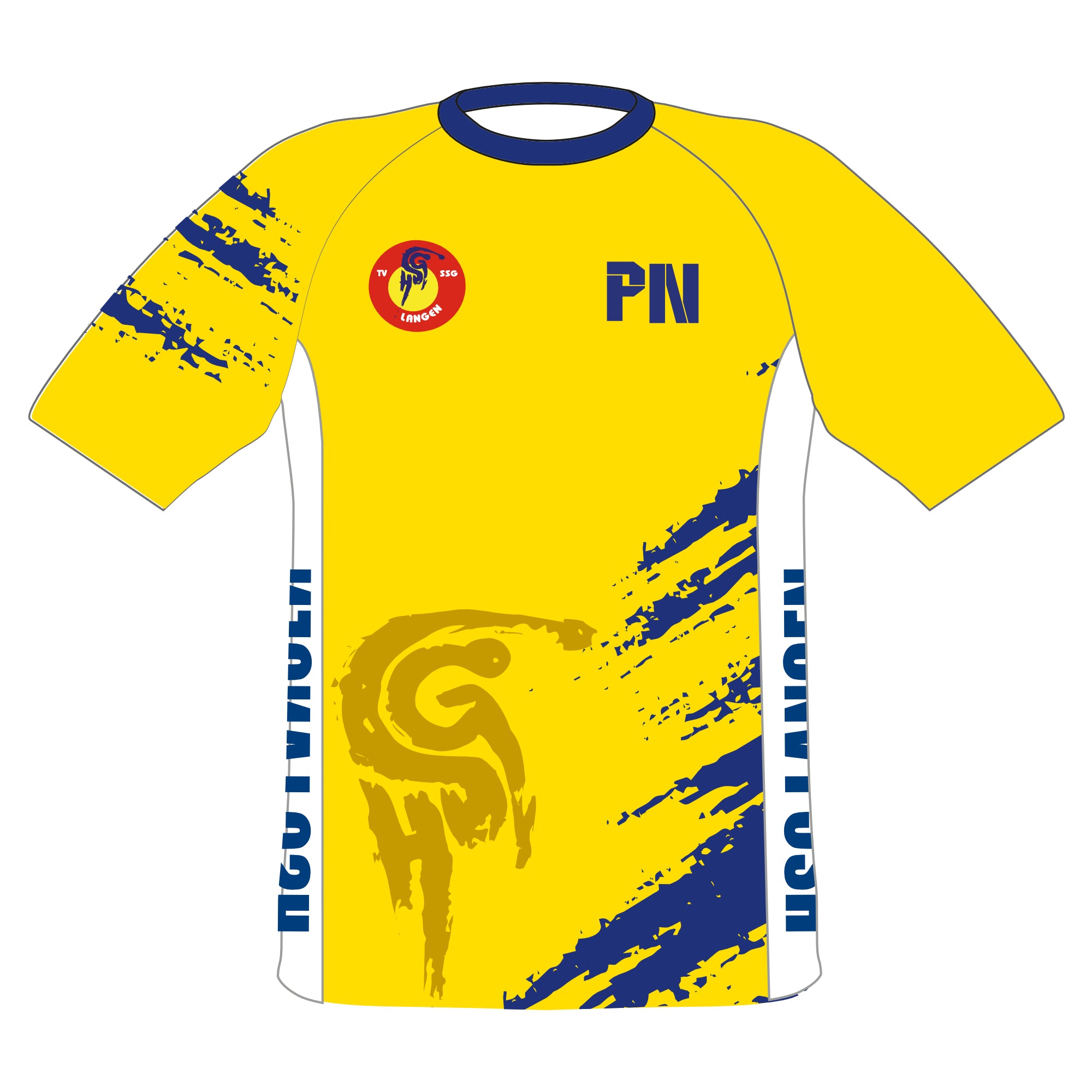 Warm Up Kurzarm Shirt - mit Initialen u. Playername | Herren, Damen & Kinder