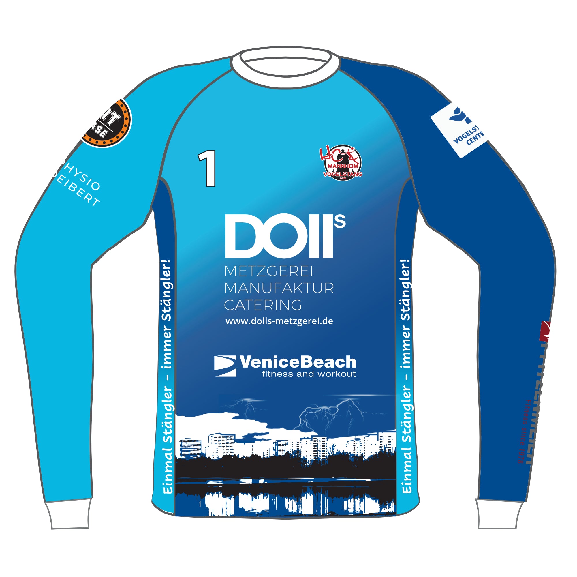 Fan Trikot Longsleeve – mit Sponsoren | Herren, Damen & Kinder