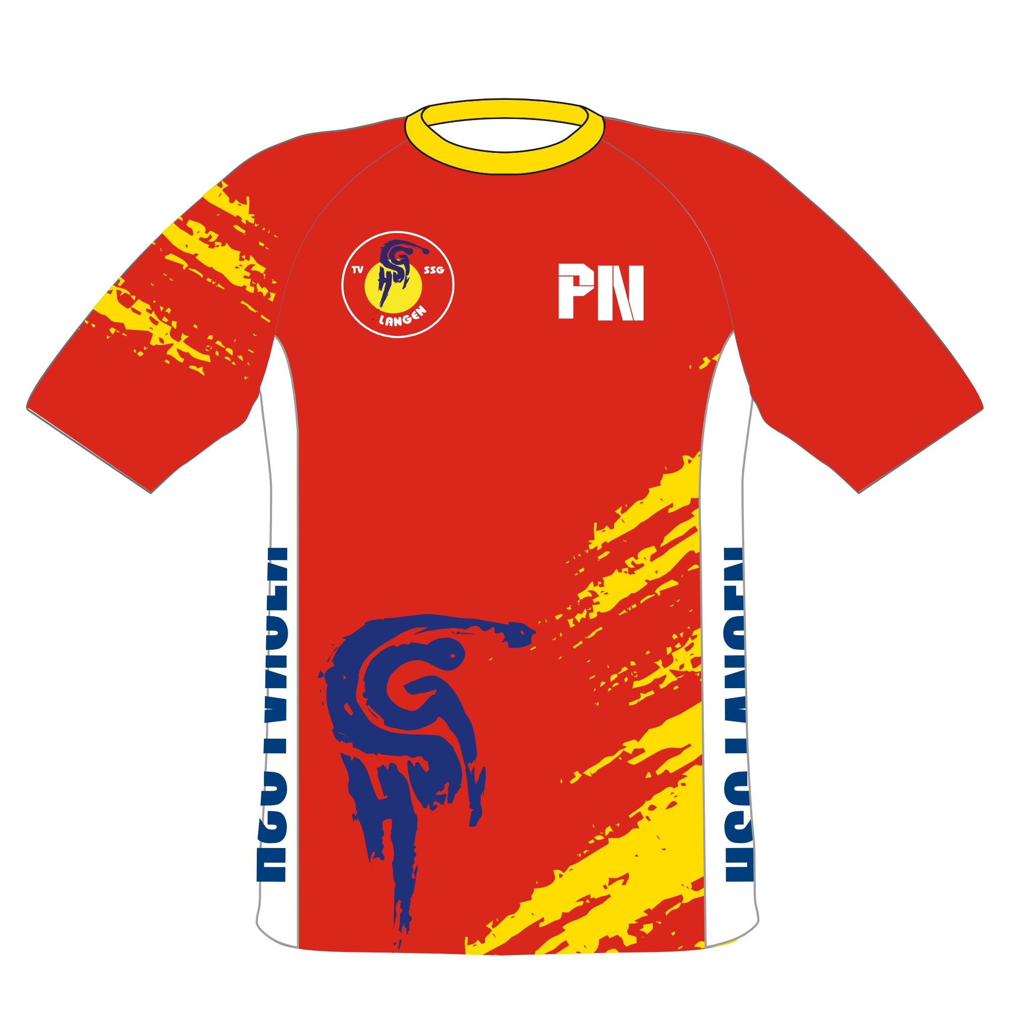 Warm Up Kurzarm Shirt - mit Initialen u. Playername | Herren, Damen & Kinder