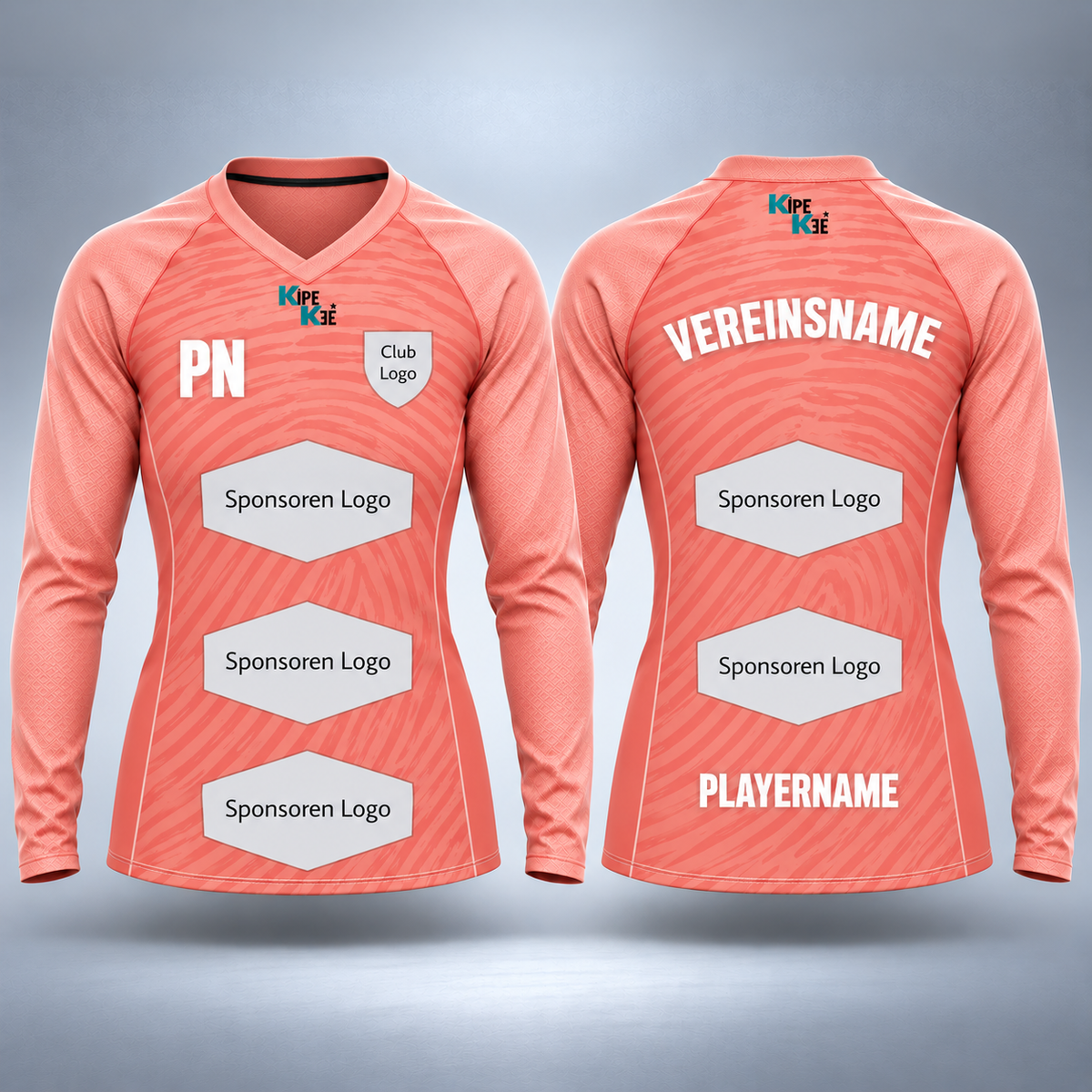 Longsleeve Danmark V-Neck | Damen