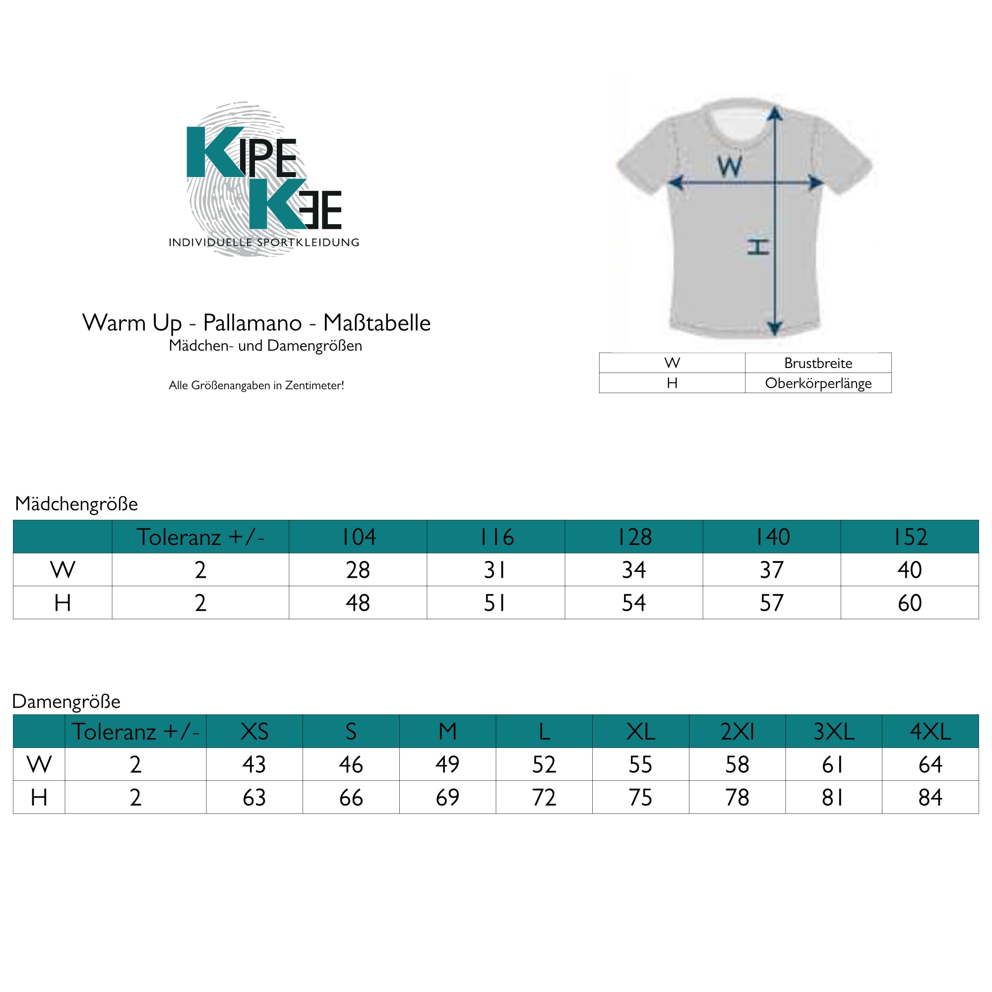 Warm Up incl. Sponsoren | Herren, Damen & Kinder