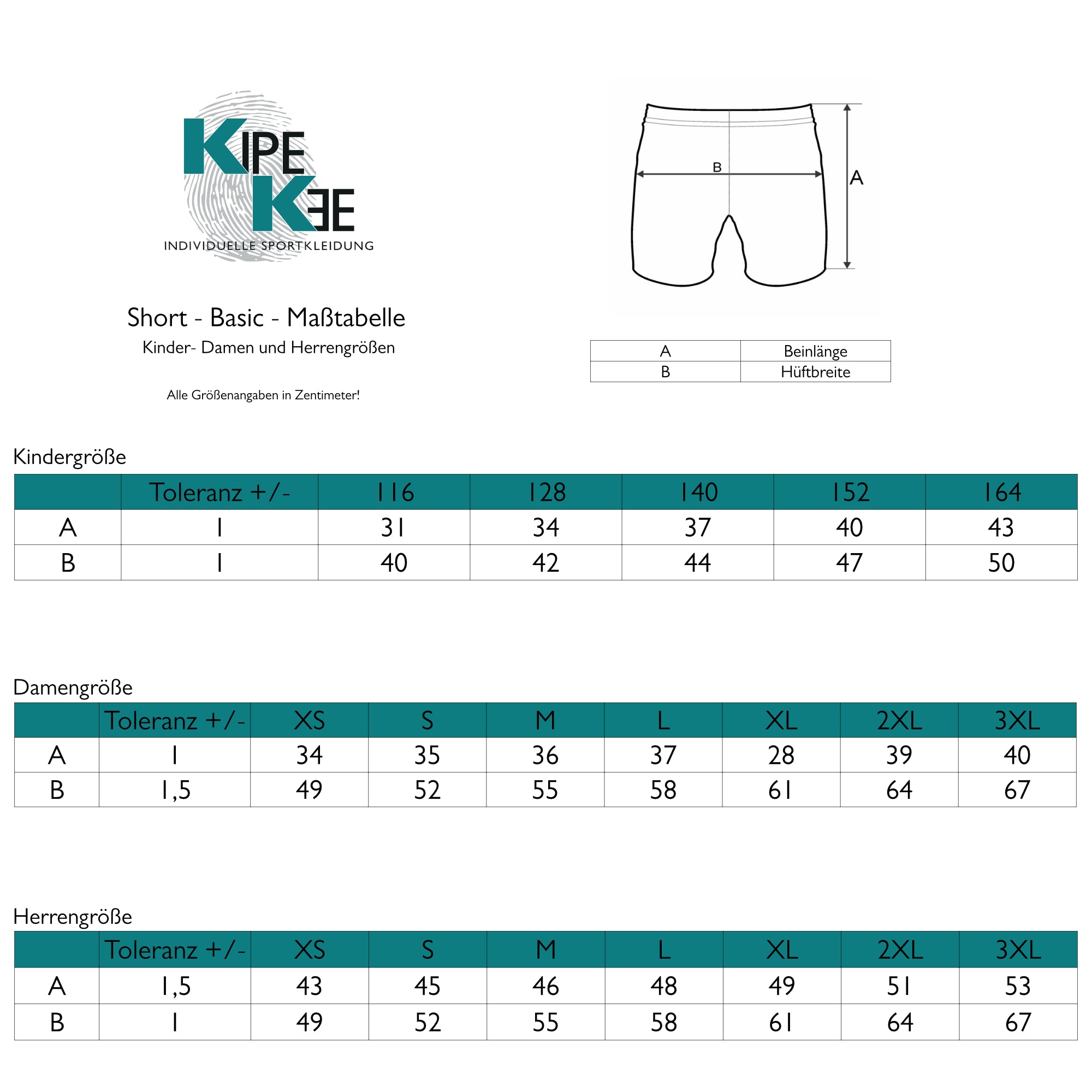 Short Basic | Herren, Damen & Kinder