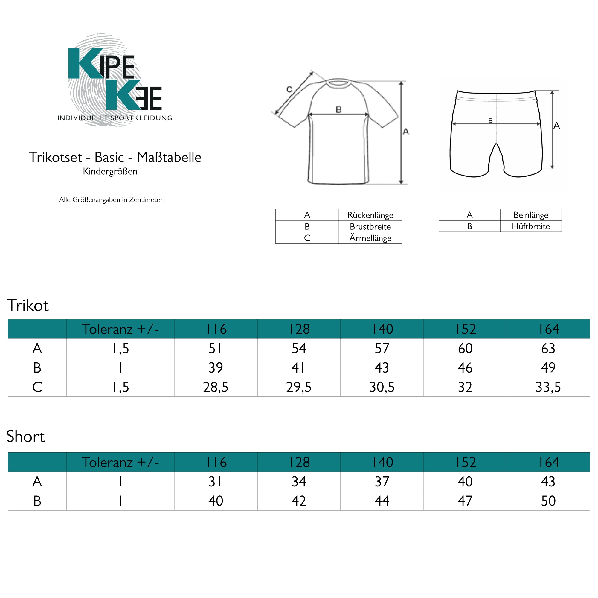 Trikotset - Basic | Kinder