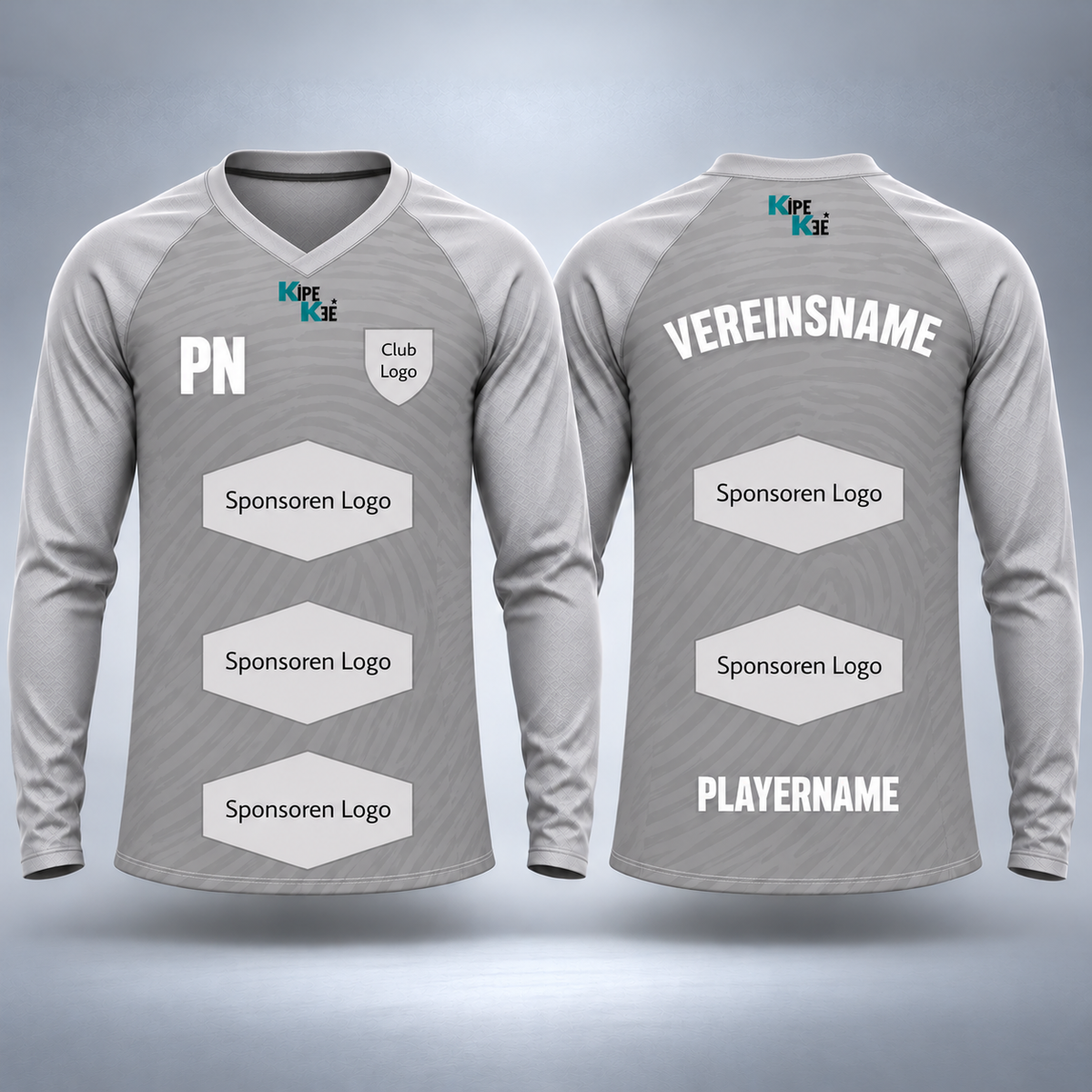 Longsleeve Danmark V-Neck | Herren, Kinder